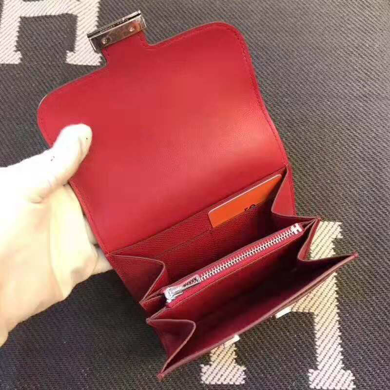 HERMES Constance 13 Red Epsom Shw