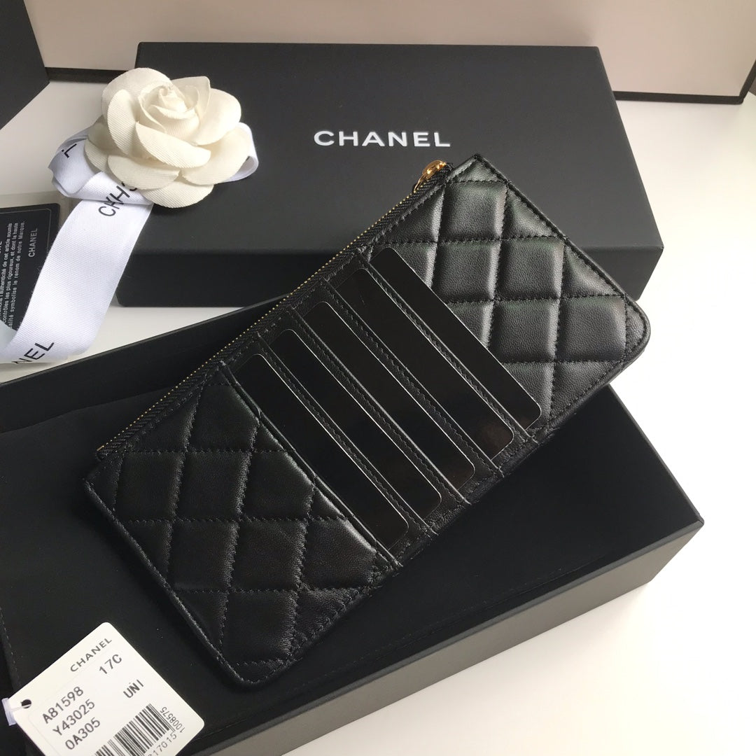CHANEL MOBILE PURSE 19.5 BLACK GRAINED CALFSKIN GOLD ICON
