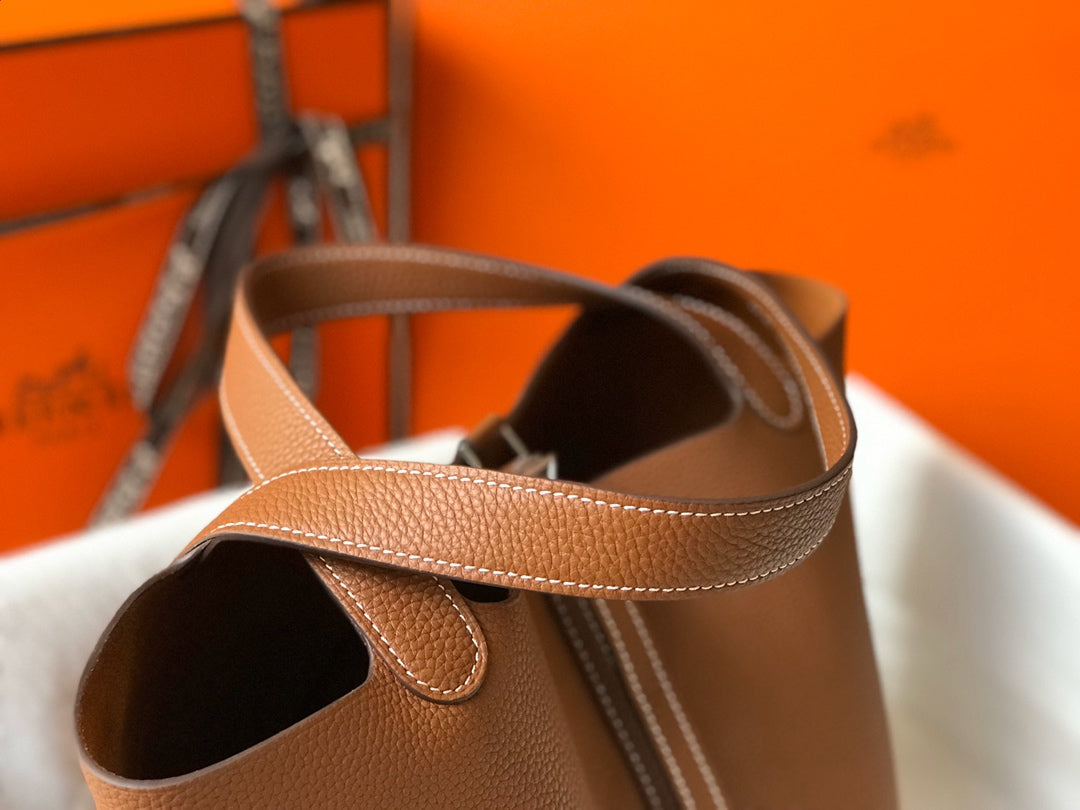 HERMES picotin lock 22 tan togo shw