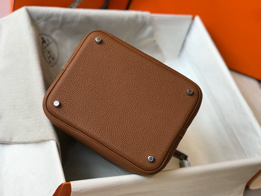 HERMES picotin lock 22 tan togo shw