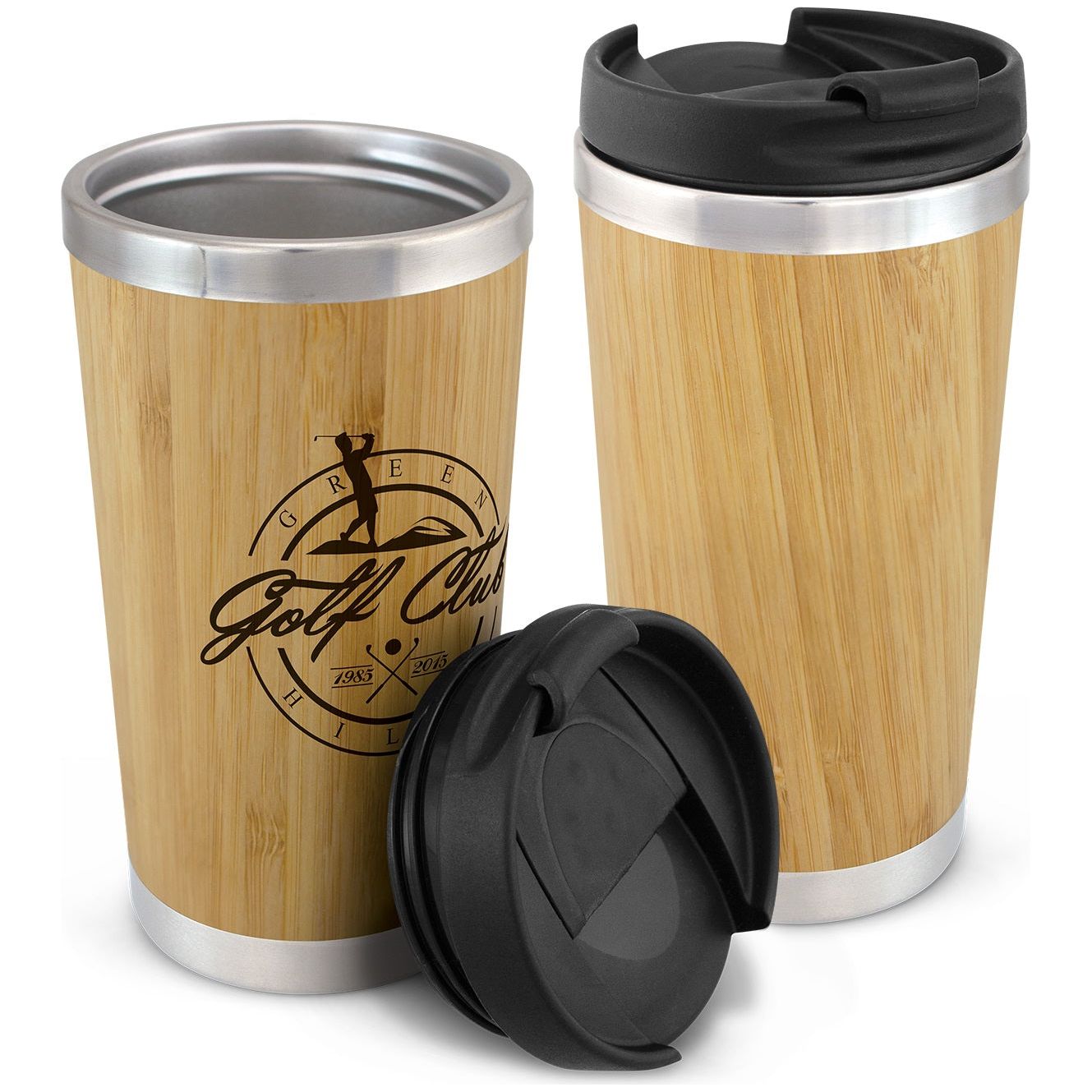 Bamboo Double Wall Cup (Carton of 25pcs) (200297)