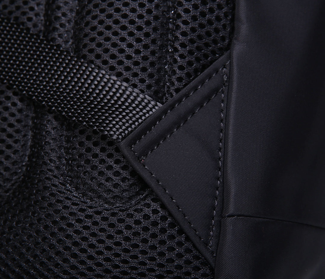 PRADA BACKPACK 39 IN BLACK RE-NYLON AND SAFFIANO LEATHER