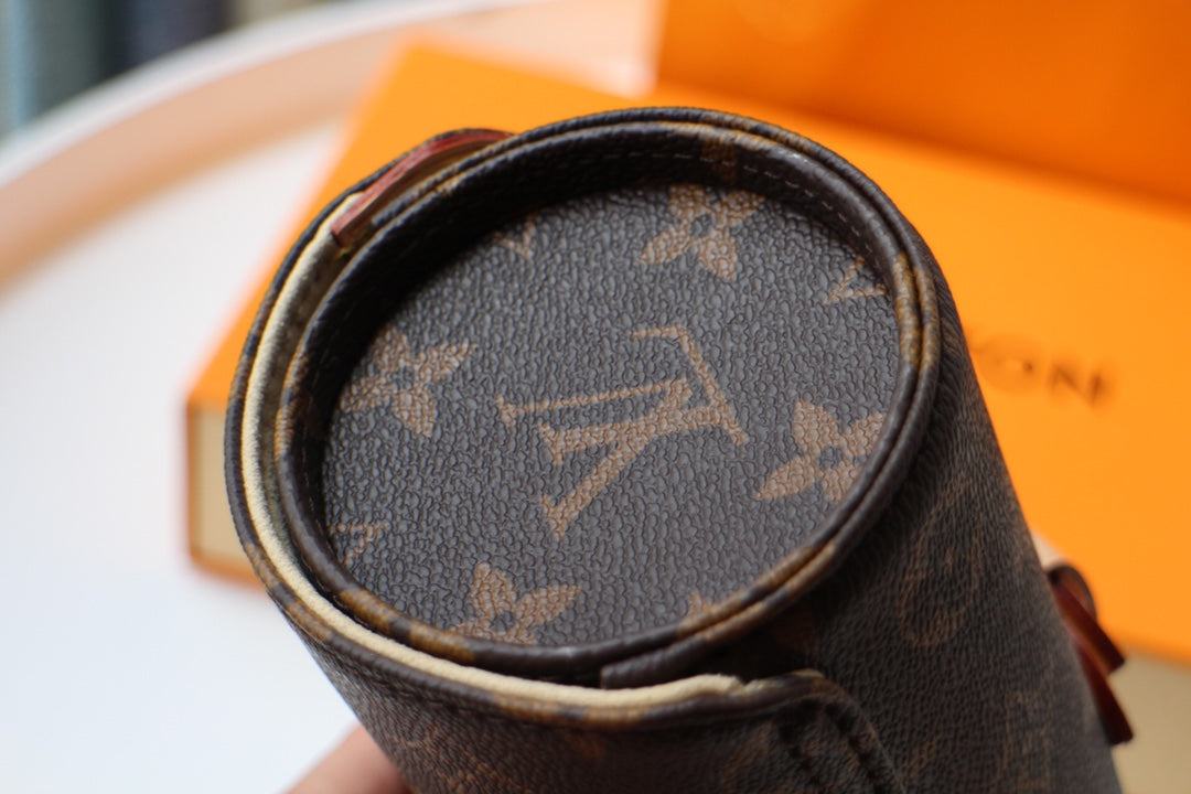 LOUIS VUITTON LV 25S ASTUCCIO PER 3 OROLOGI 20 IN BROWN MONOGRAM CALFSKIN