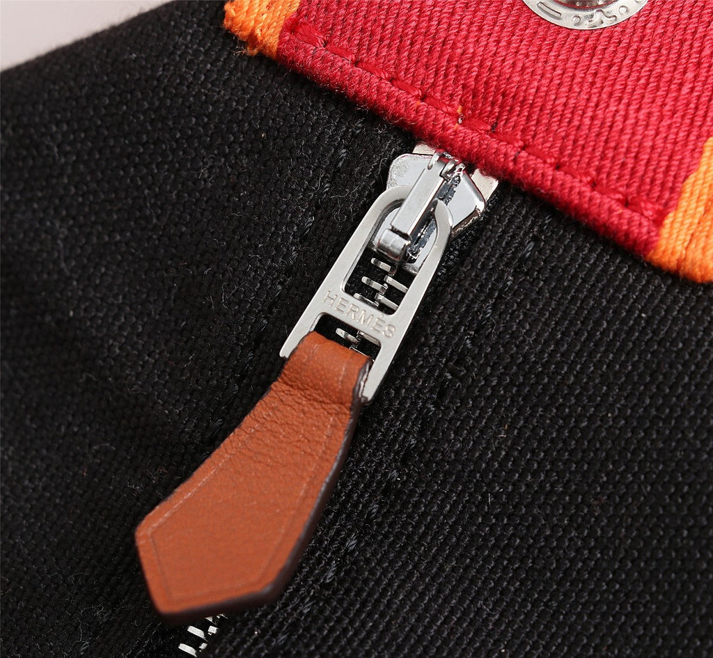 HERMES BRIDE-A-BRAC 21 BLACK CANVAS