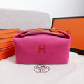 HERMES BRIDE-A-BRAC 25 DEEP PINK CANVAS