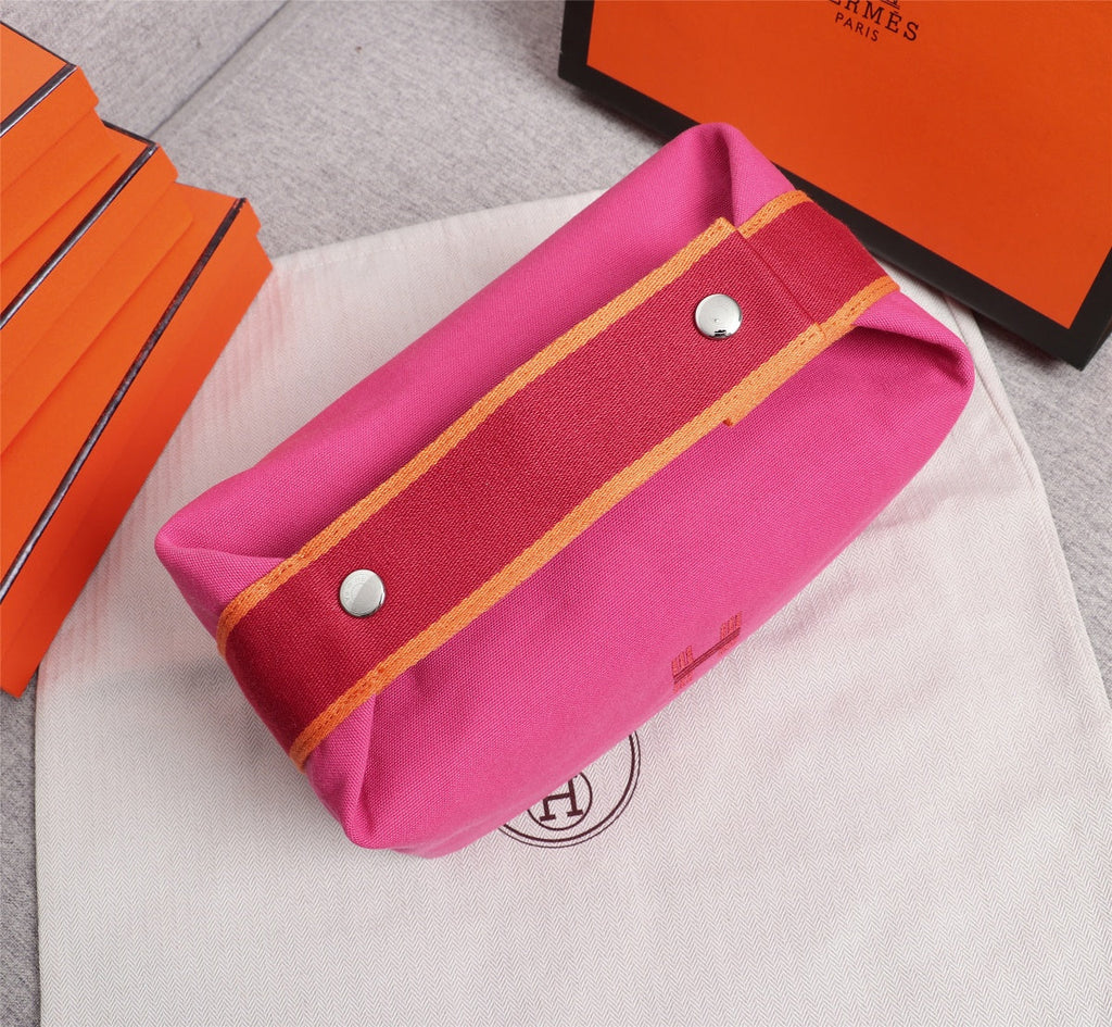 HERMES BRIDE-A-BRAC 25 DEEP PINK CANVAS