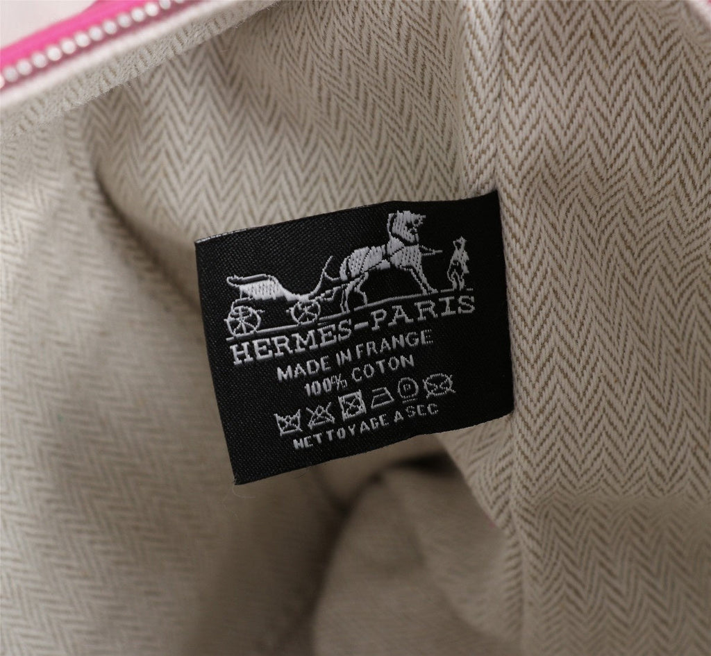 HERMES BRIDE-A-BRAC 25 DEEP PINK CANVAS