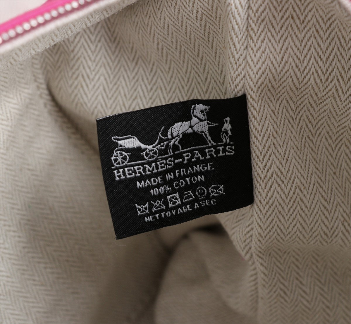 HERMES BRIDE-A-BRAC 25 DEEP PINK CANVAS