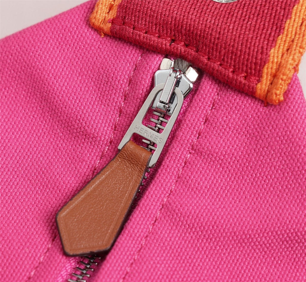 HERMES BRIDE-A-BRAC 25 DEEP PINK CANVAS
