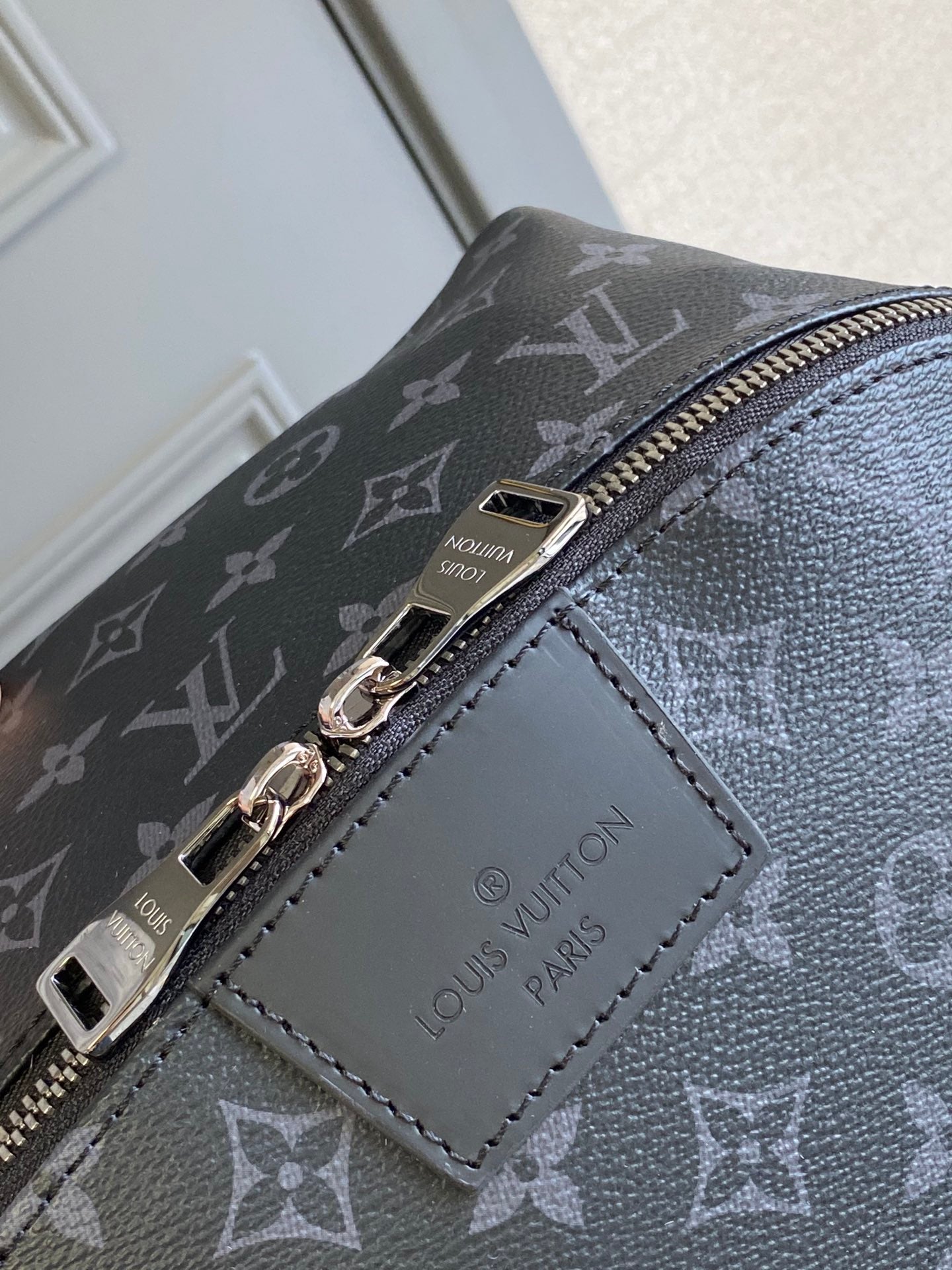LOUIS VUITTON BACKPACK 40 IN GUN METAL MONOGRAM ECLIPSE CANVAS