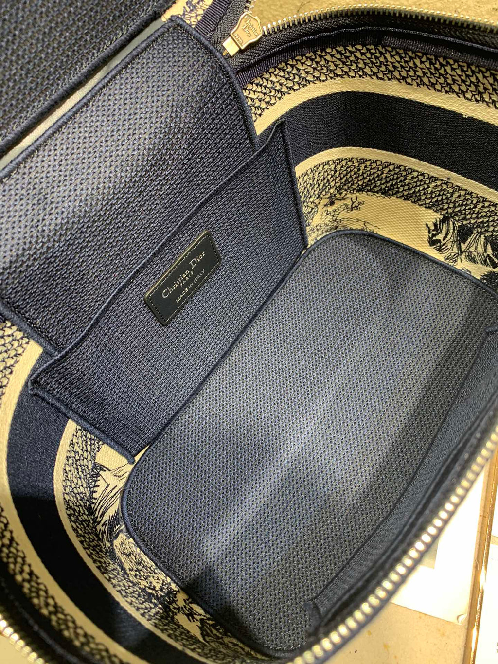 DIOR SMALL 25 VANITY CASE IN BLACK MONOGRAM OBLIQUE JACQUARD