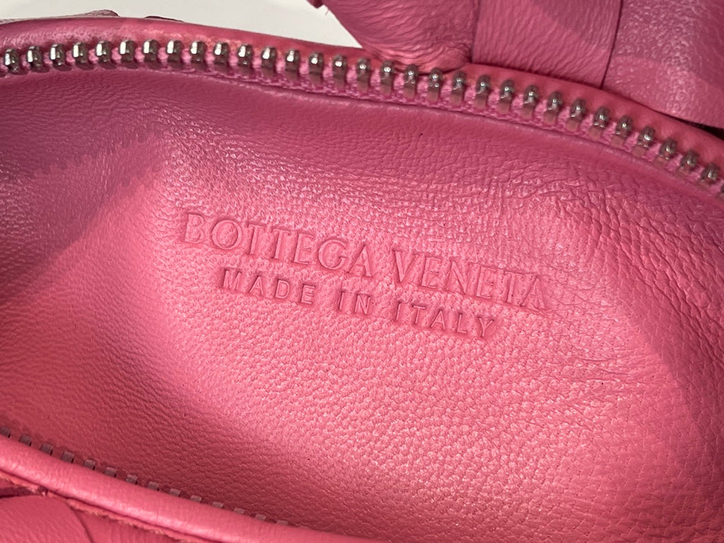 BOTTEGA VENETA MINI JODIE 27 IN CHARM PINK LAMBSKIN