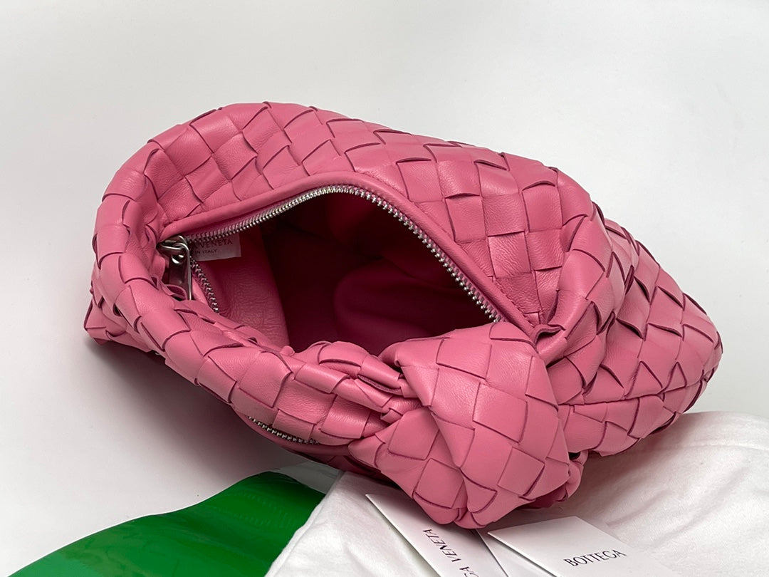 BOTTEGA VENETA MINI JODIE 27 IN CHARM PINK LAMBSKIN
