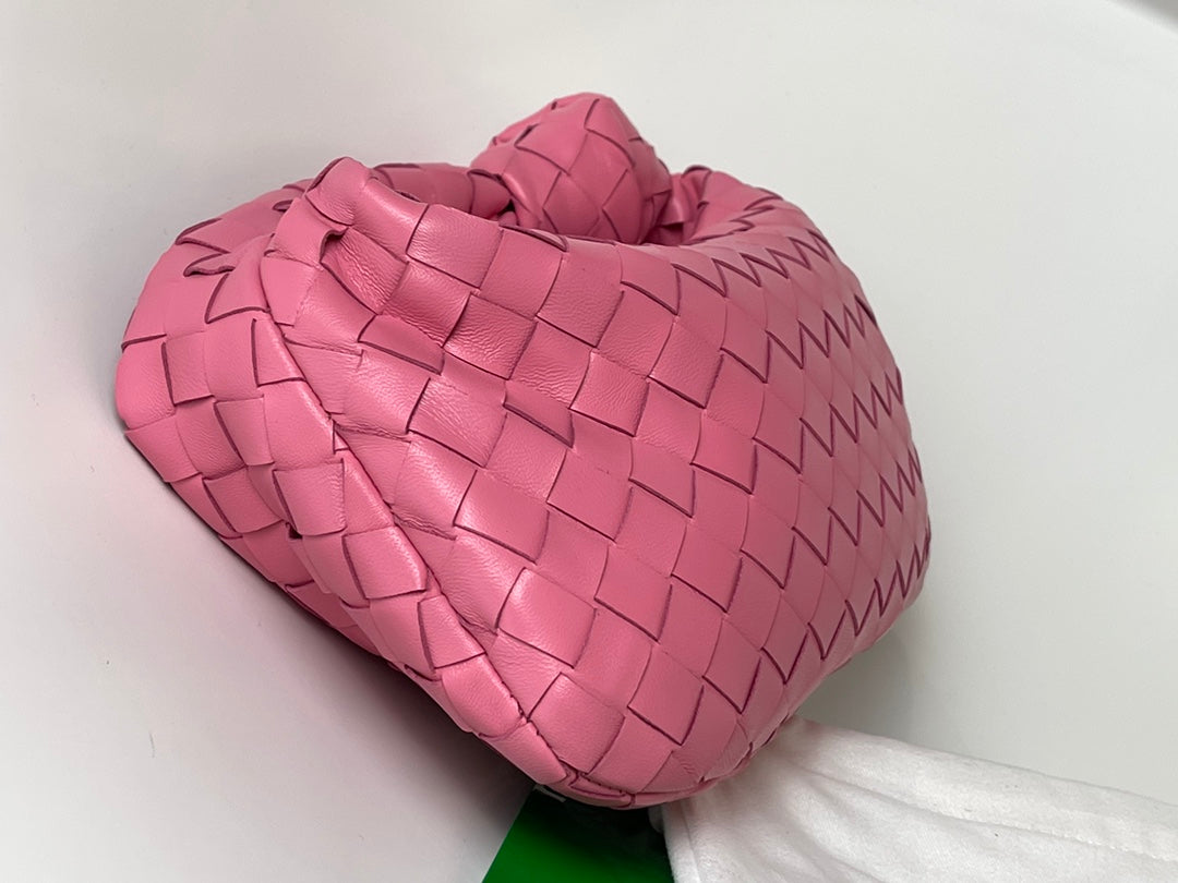 BOTTEGA VENETA MINI JODIE 27 IN CHARM PINK LAMBSKIN
