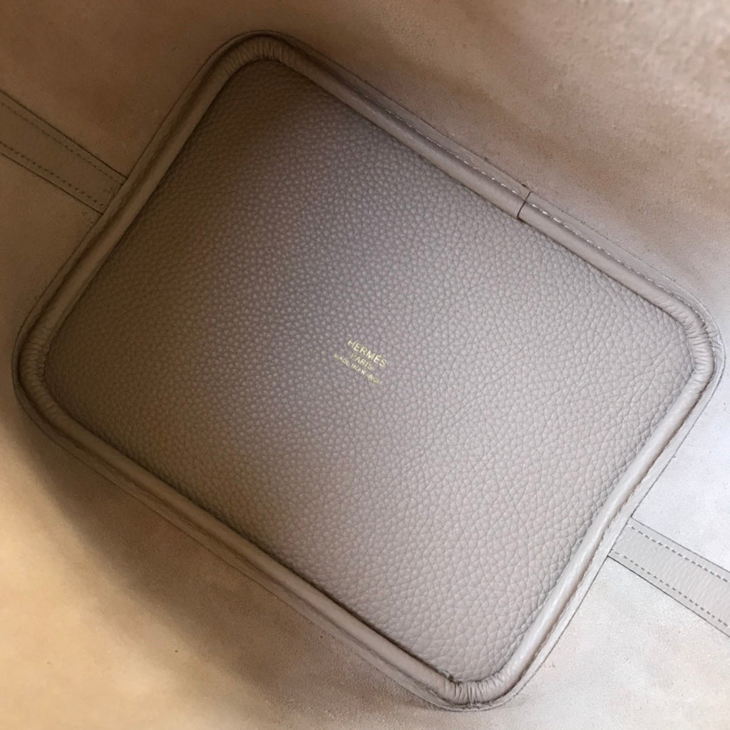 HERMES picotin lock 18 light beige togo ghw