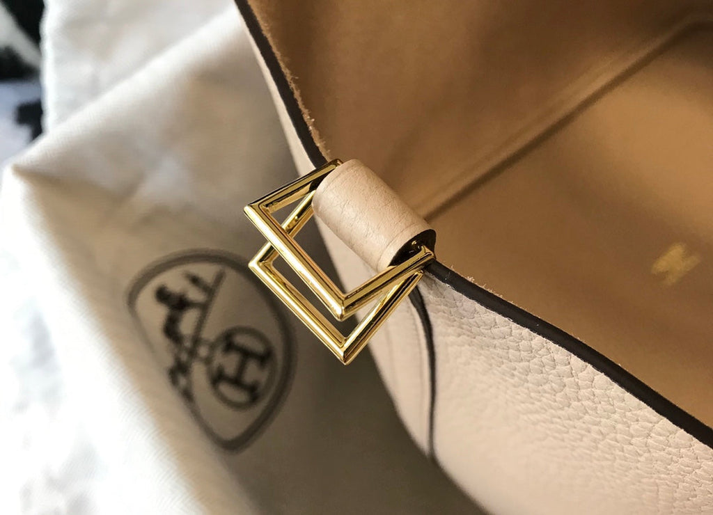 HERMES picotin lock 18 light beige togo ghw