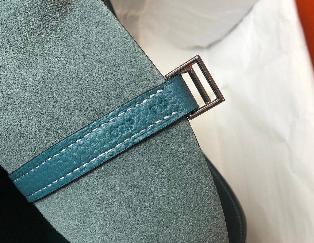 HERMES picotin lock teal togo ghw