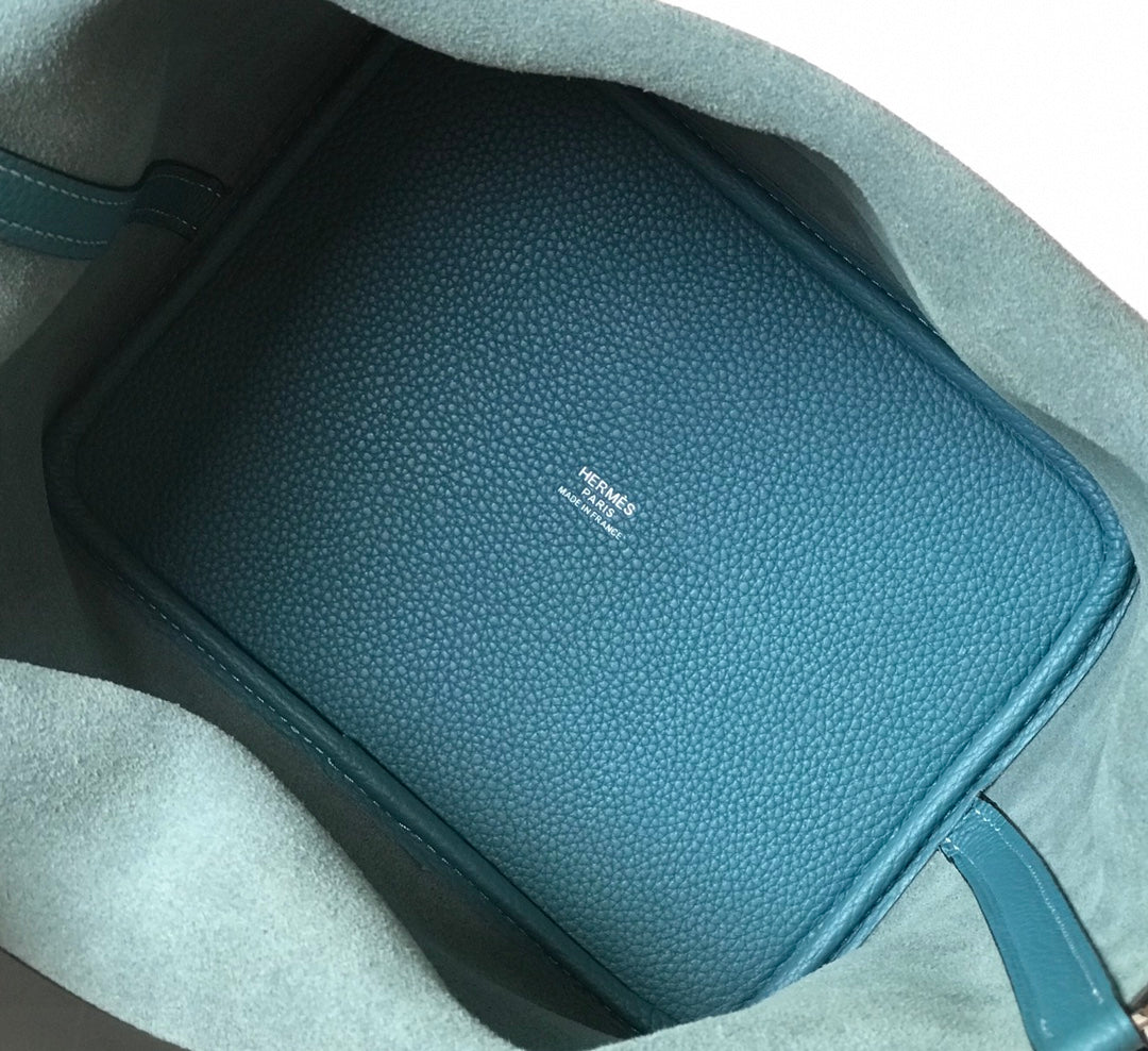 HERMES picotin lock teal togo ghw
