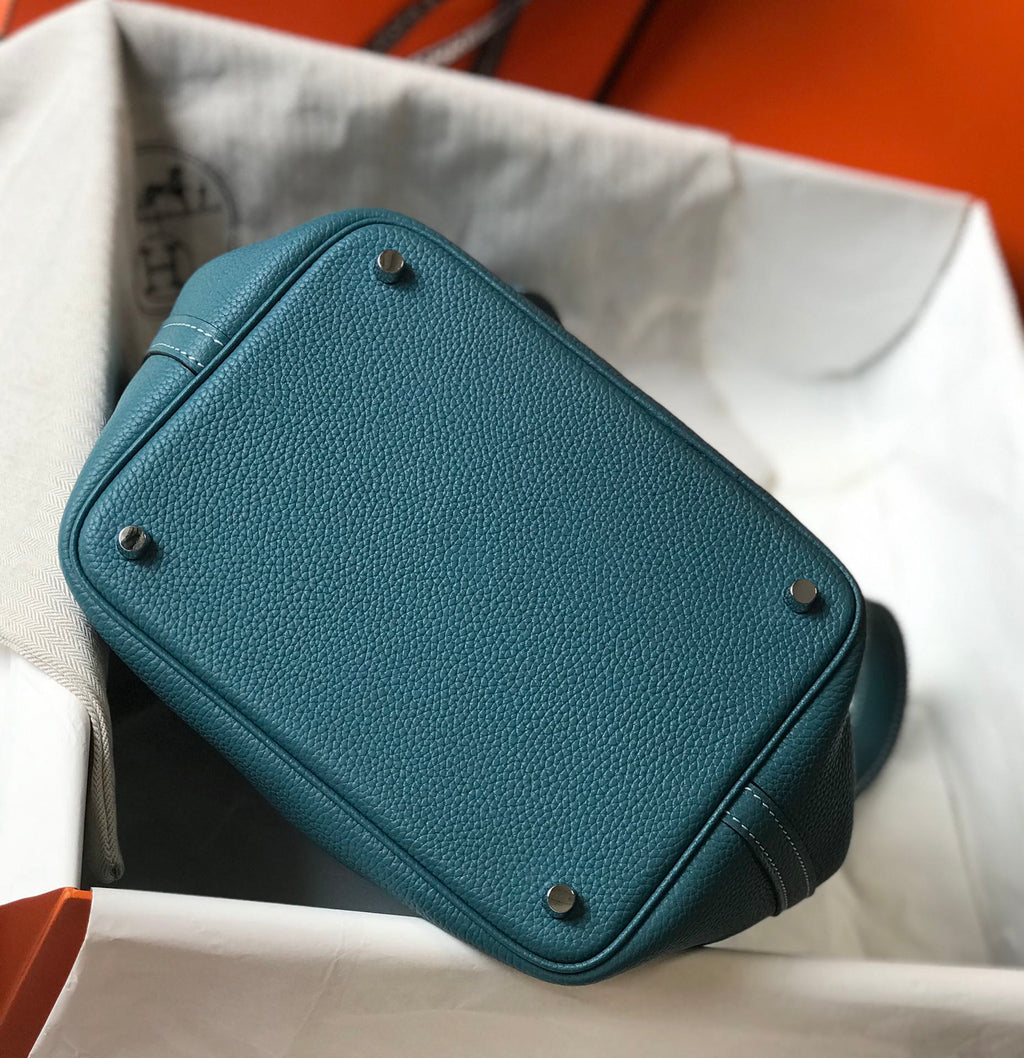 HERMES picotin lock teal togo ghw