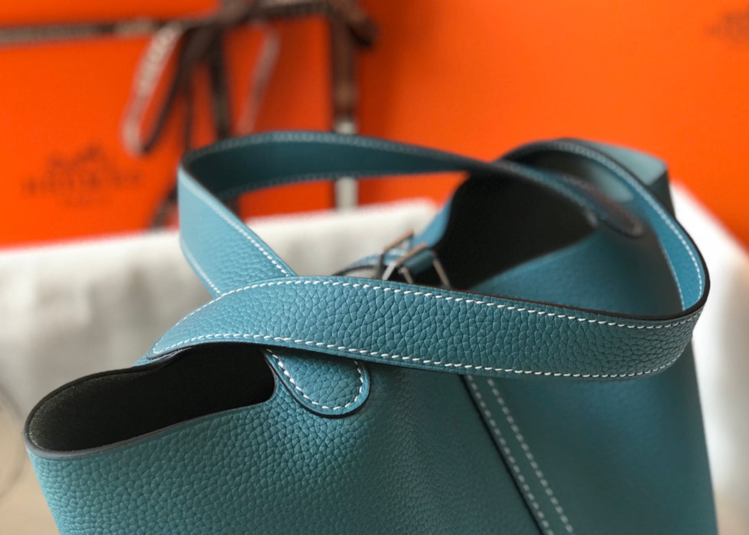 HERMES picotin lock teal togo ghw