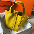HERMES picotin lock 22 yellow togo shw