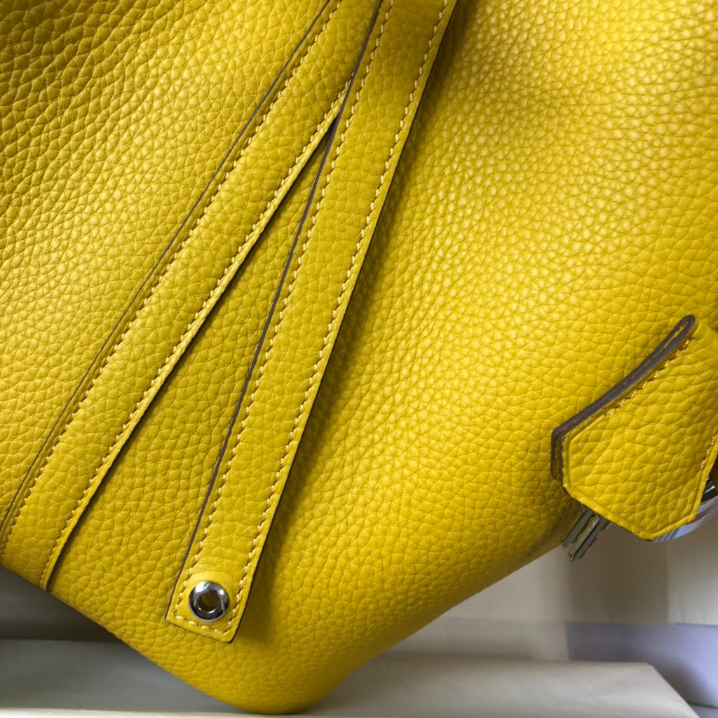 HERMES picotin lock 22 yellow togo shw