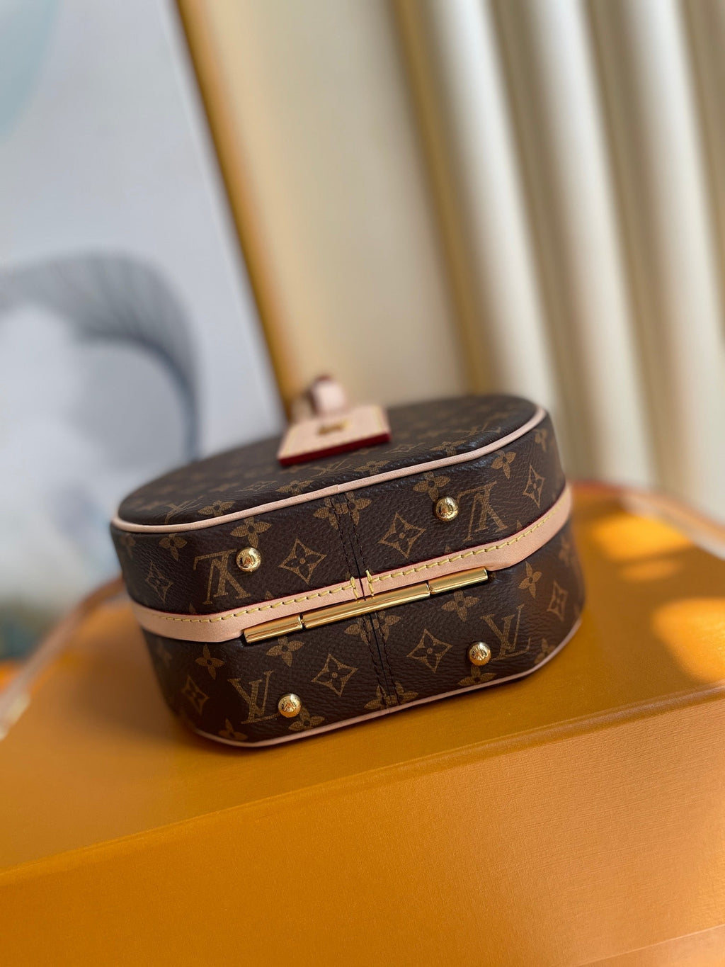 LOUIS VUITTON LV 25S PETITE BOITE CHAPEAU 17 IN BROWN MONOGRAM COATED CALFSKIN