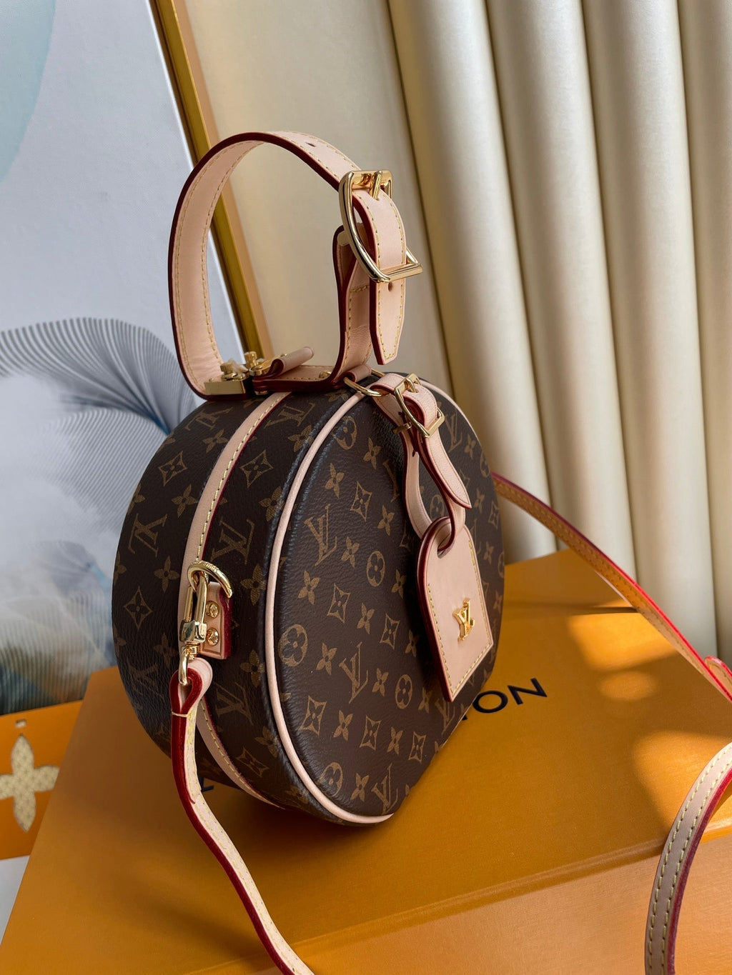 LOUIS VUITTON LV 25S PETITE BOITE CHAPEAU 17 IN BROWN MONOGRAM COATED CALFSKIN