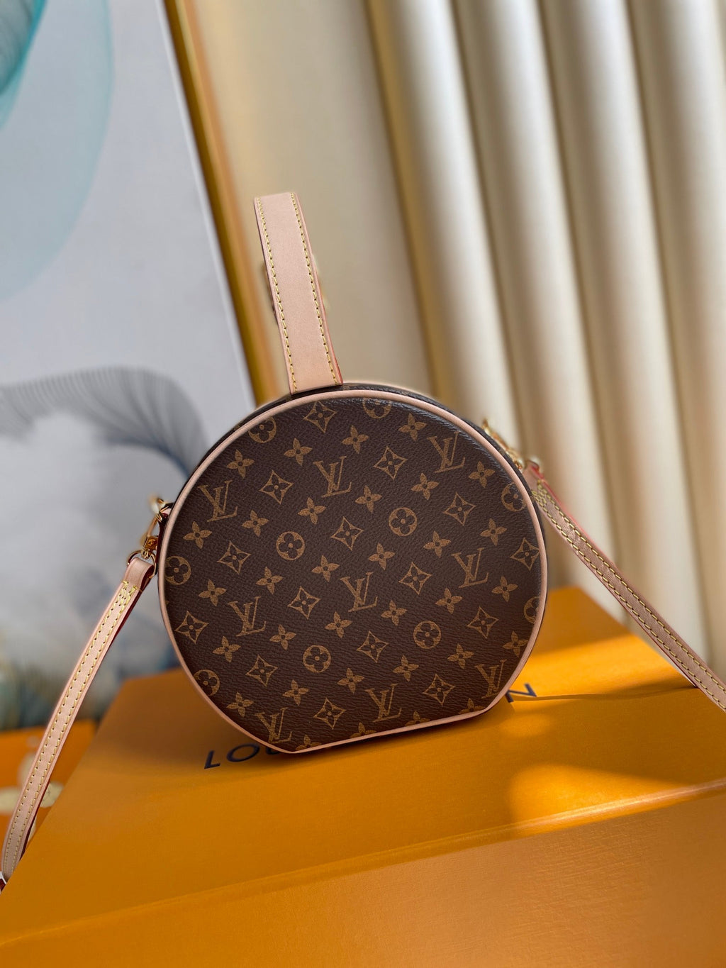 LOUIS VUITTON LV 25S PETITE BOITE CHAPEAU 17 IN BROWN MONOGRAM COATED CALFSKIN