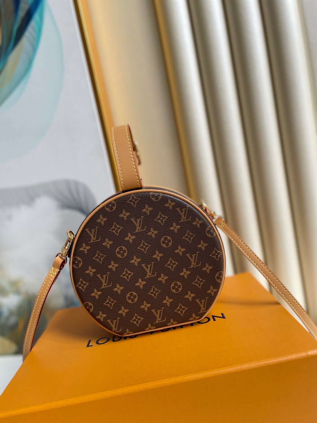 LOUIS VUITTON LV 25S MINI BOITE CHAPEAU 17 IN BROWN MONOGRAM COATED CALFSKIN