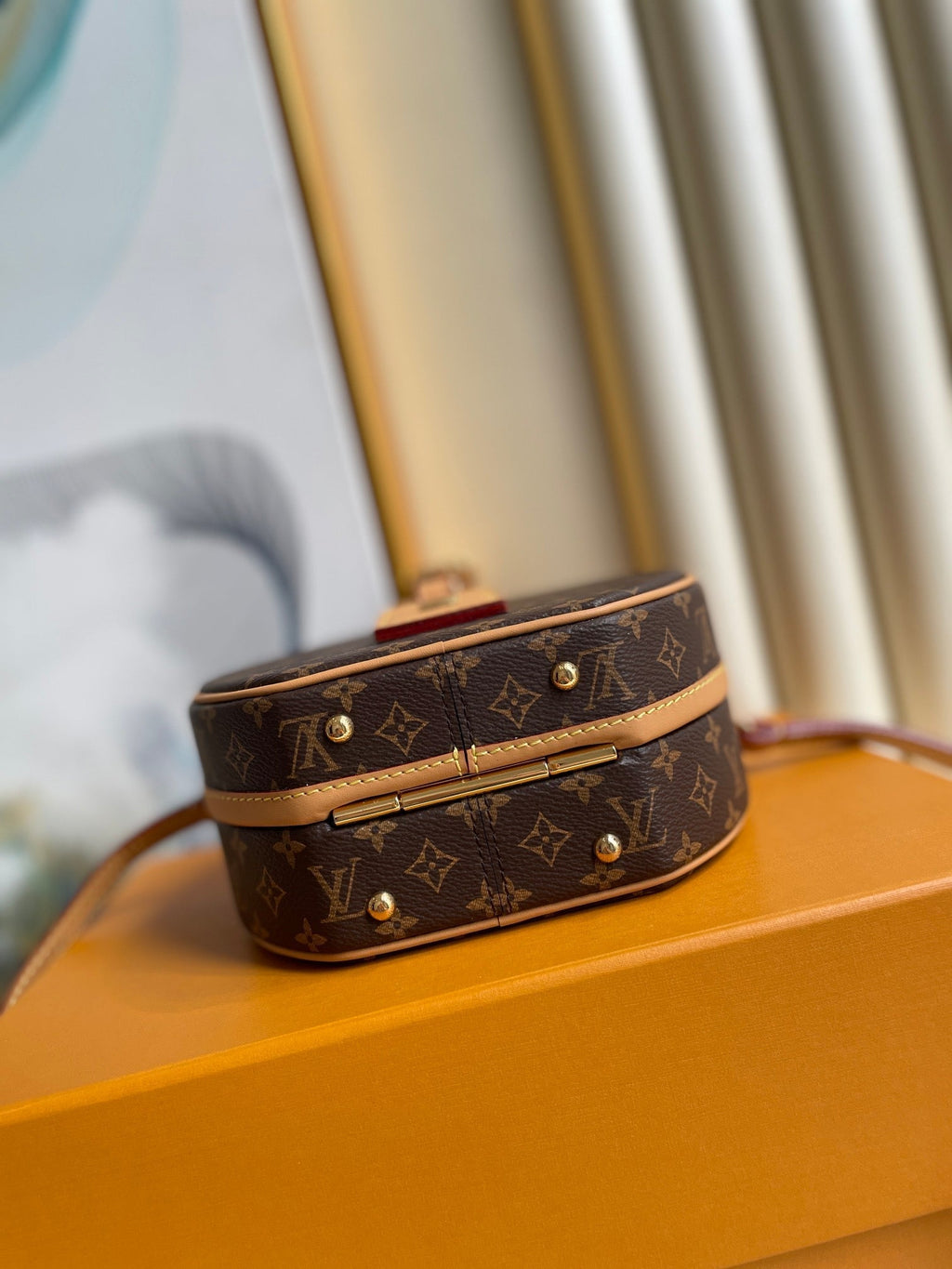 LOUIS VUITTON LV 25S MINI BOITE CHAPEAU 17 IN BROWN MONOGRAM COATED CALFSKIN