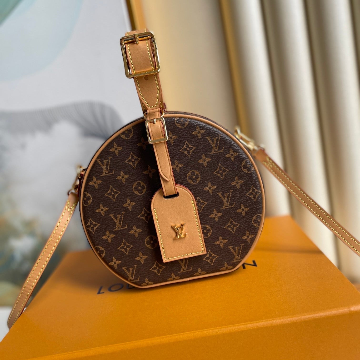 LOUIS VUITTON LV 25S MINI BOITE CHAPEAU 17 IN BROWN MONOGRAM COATED CALFSKIN