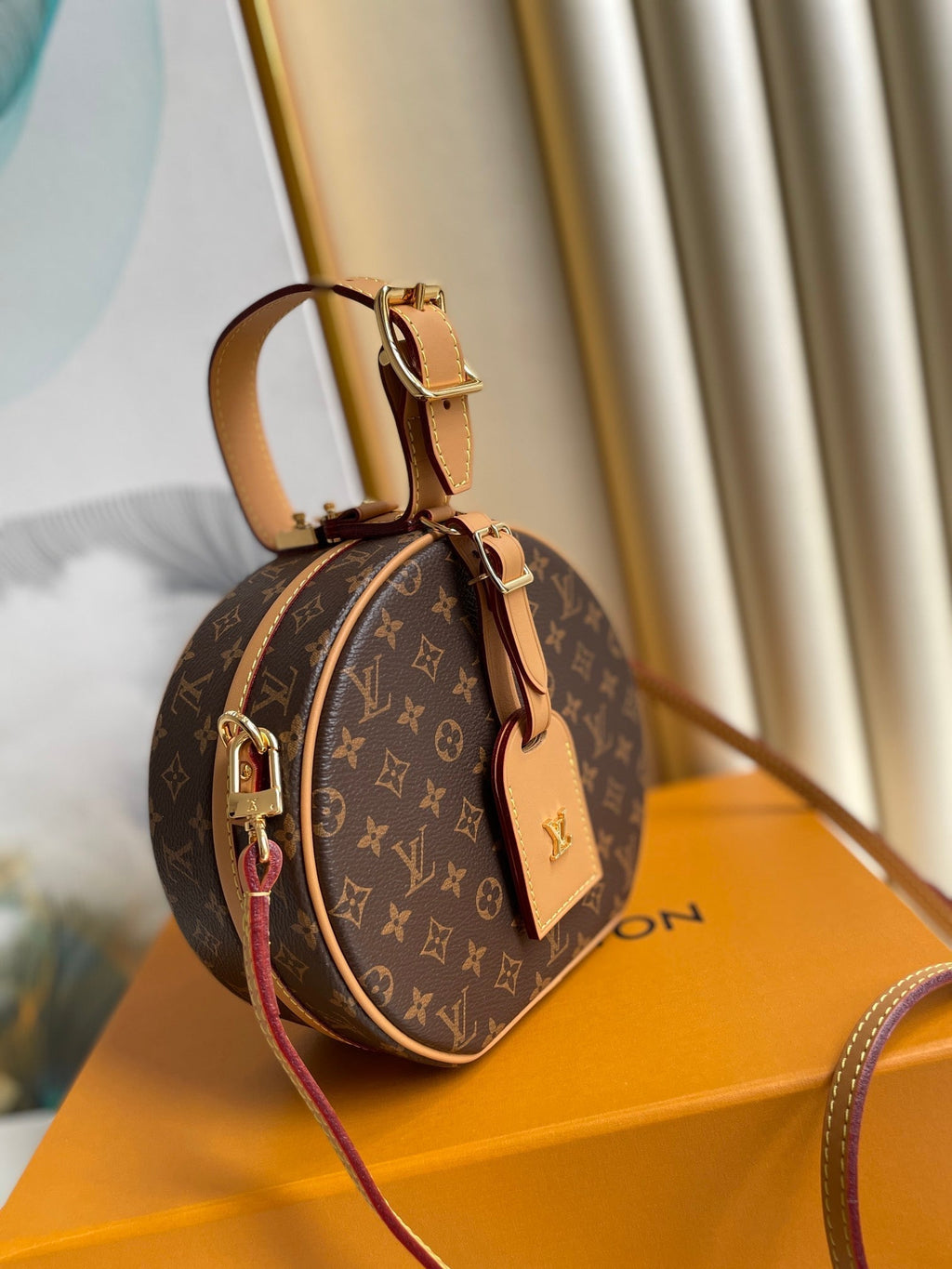 LOUIS VUITTON LV 25S MINI BOITE CHAPEAU 17 IN BROWN MONOGRAM COATED CALFSKIN