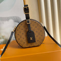 LOUIS VUITTON LV 25S PETITE BOITE CHAPEAU 17 IN BLACK MONOGRAM REVERSE CALFSKIN