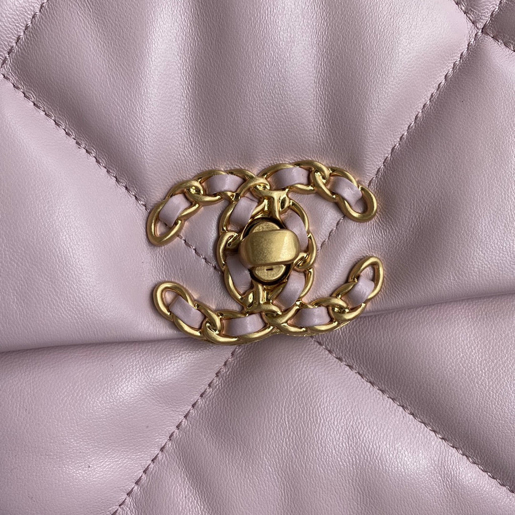 CHANEL 26 SMALL BAG IN LIGHT PINK CALFSKIN