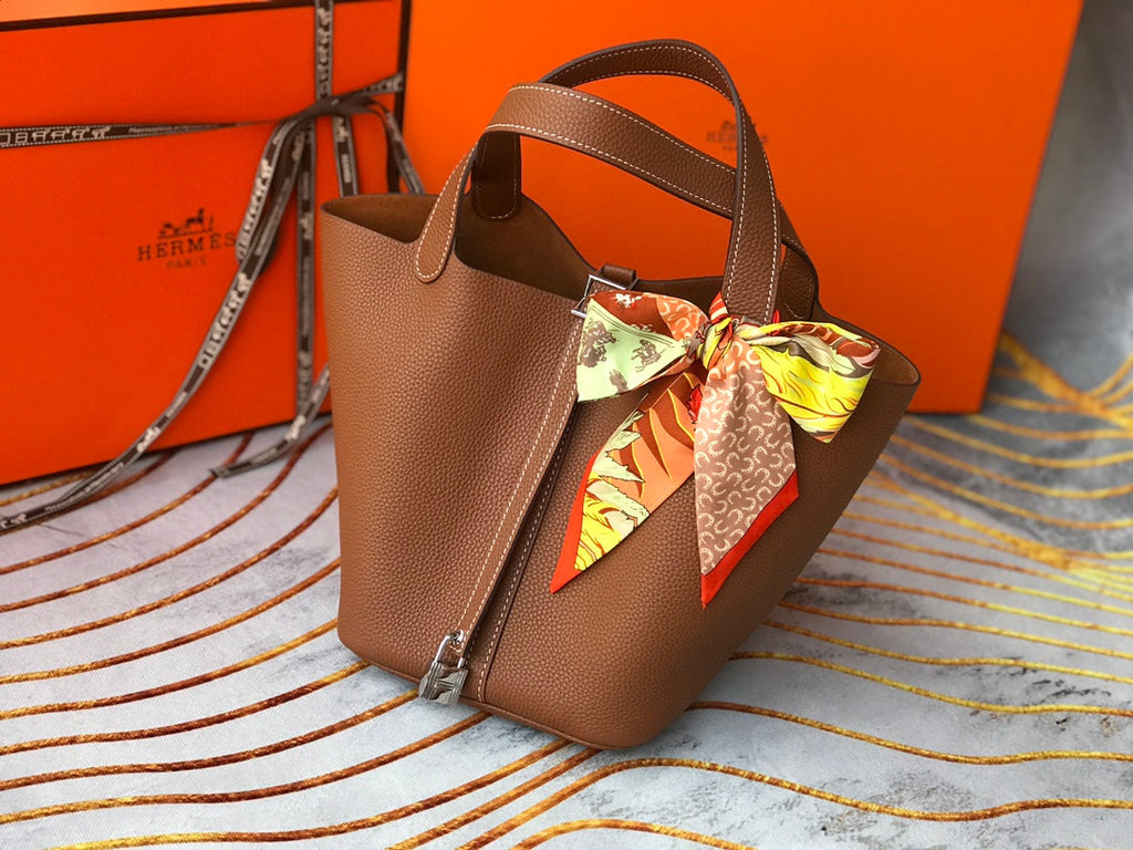 HERMES picotin lock 18 gold togo shw