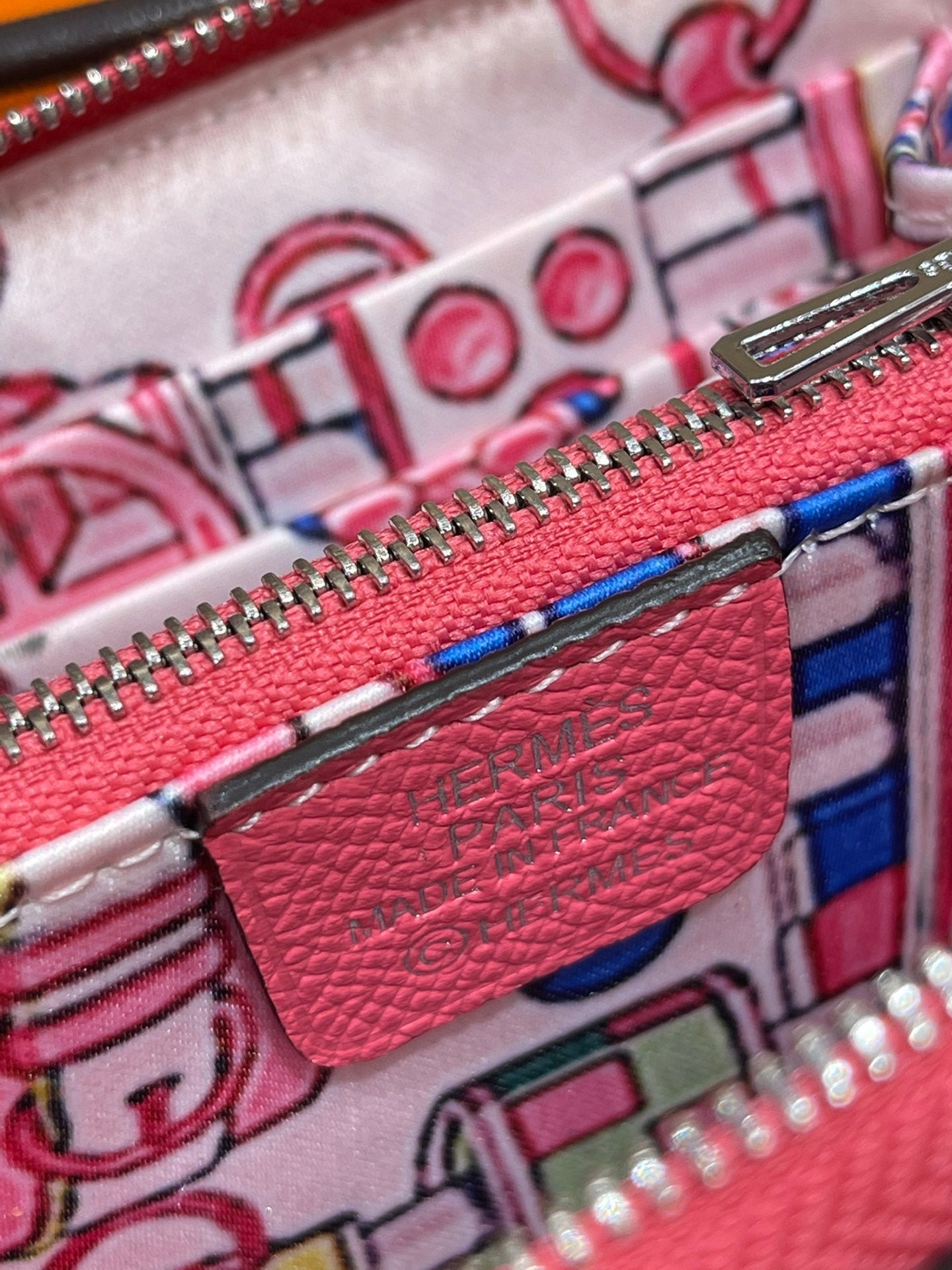HERMES Compact Wallet 11.5 Dark Pink Epsom
