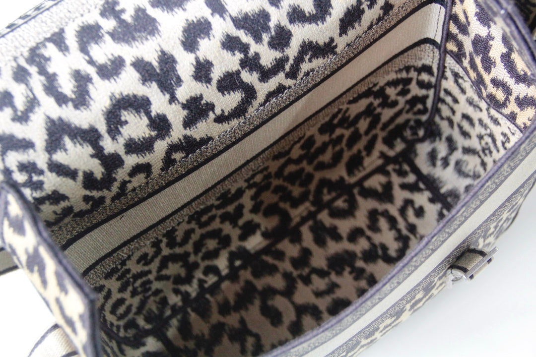 DIOR CAMP DOUBLE BUCKLE BAG 28 IN MIZZA BEIGE CANVAS