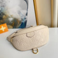 LOUIS VUITTON LV BUMBAG WAIST BAG 37 IN CREAM GRAINED CALFSKIN