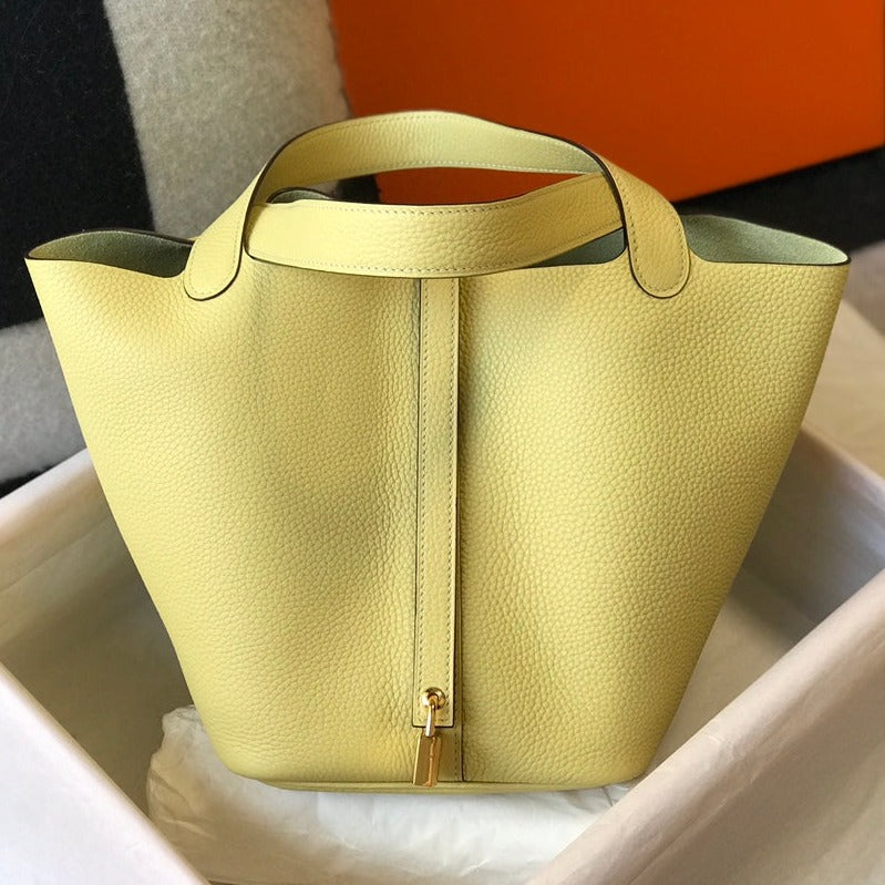 HERMES picotin lock 22 lime togo ghw