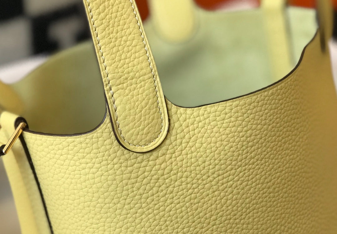 HERMES picotin lock 22 lime togo ghw