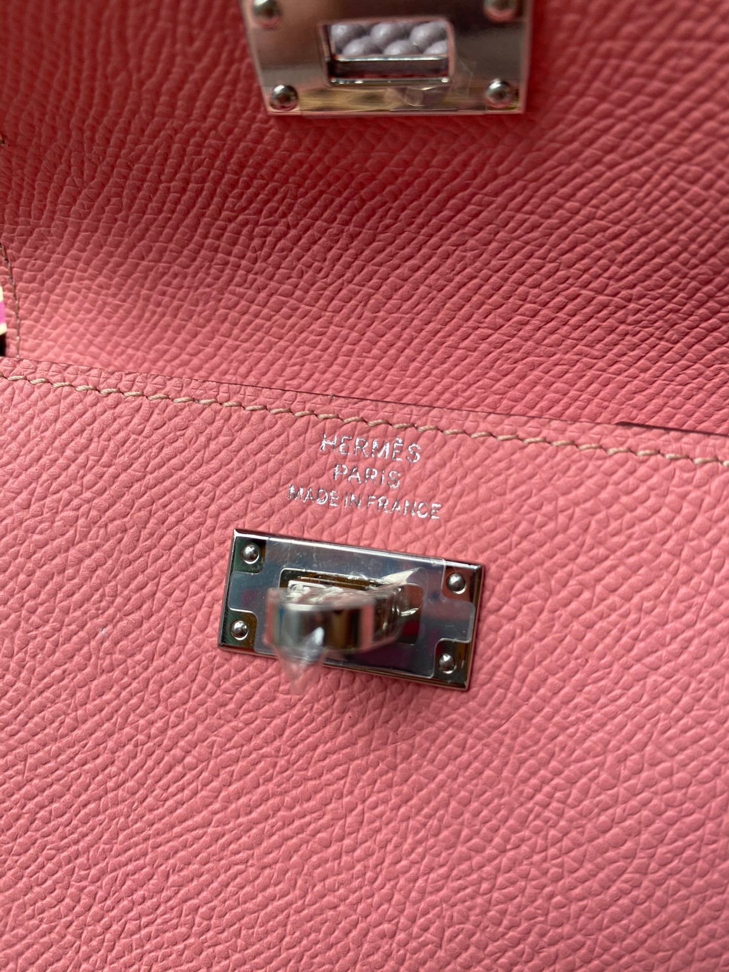 HERMES Kelly Pocket 13.5 Pink Epsom Shw