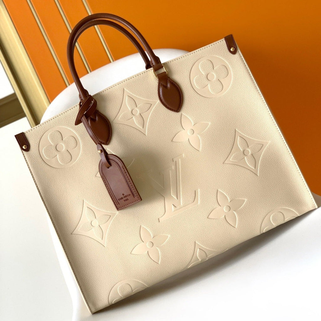 LOUIS VUITTON ONTHEGO GM 41 CREAM CHOCOLATE