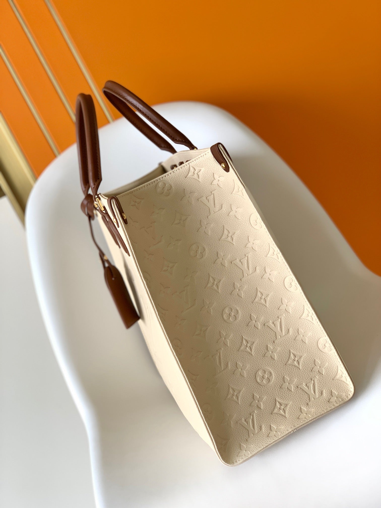 LOUIS VUITTON ONTHEGO GM 41 CREAM CHOCOLATE