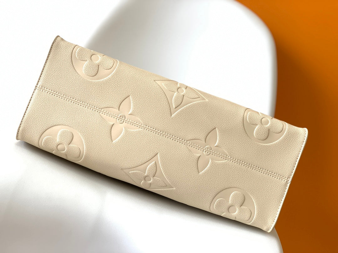LOUIS VUITTON ONTHEGO GM 41 CREAM CHOCOLATE