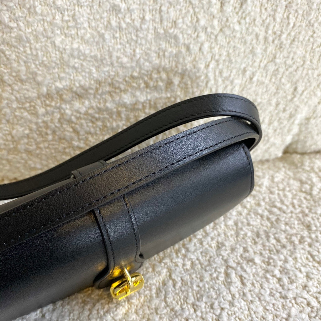 CELINE MINI 18 PADLOCK BLACK CALFSKIN BAG