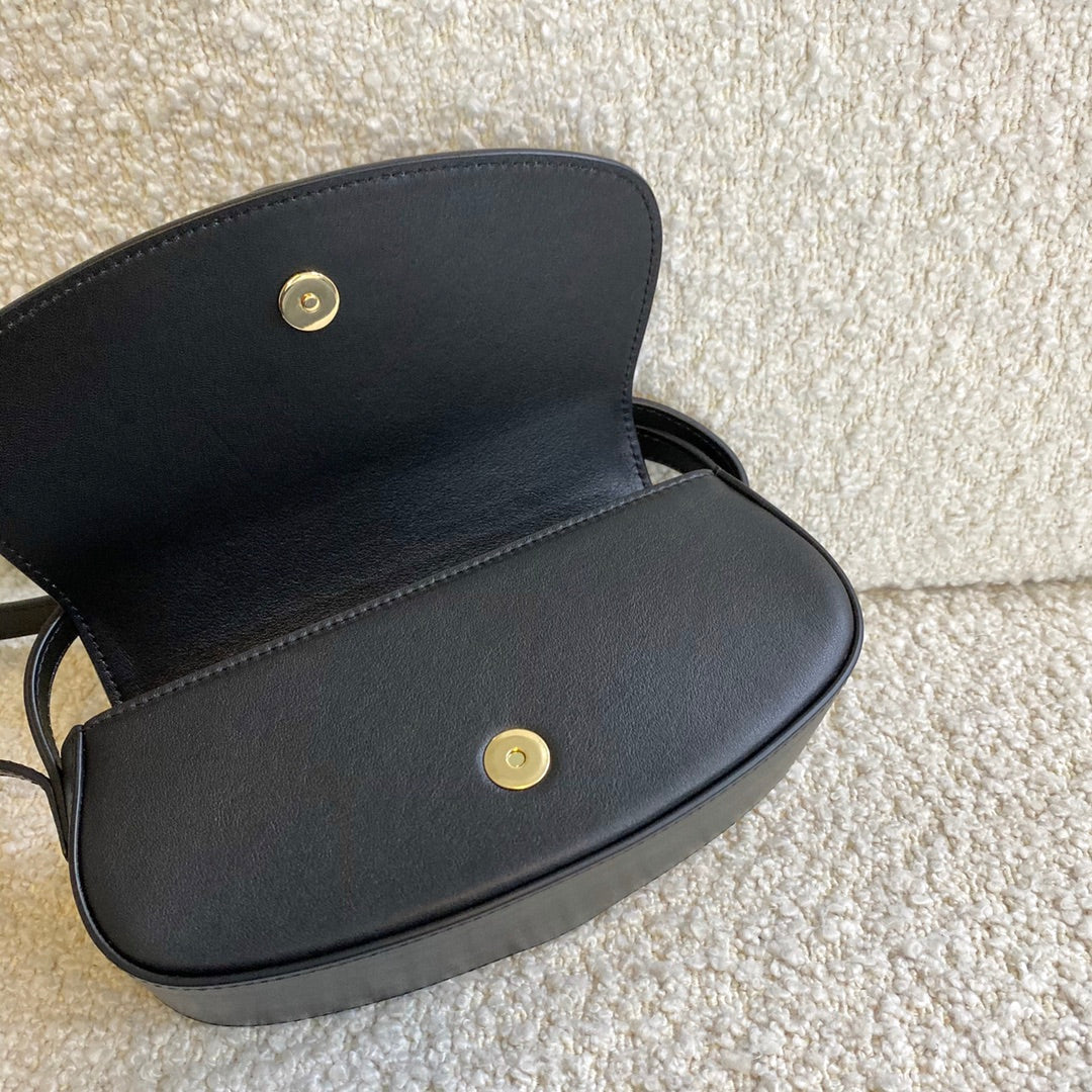 CELINE MINI 18 PADLOCK BLACK CALFSKIN BAG