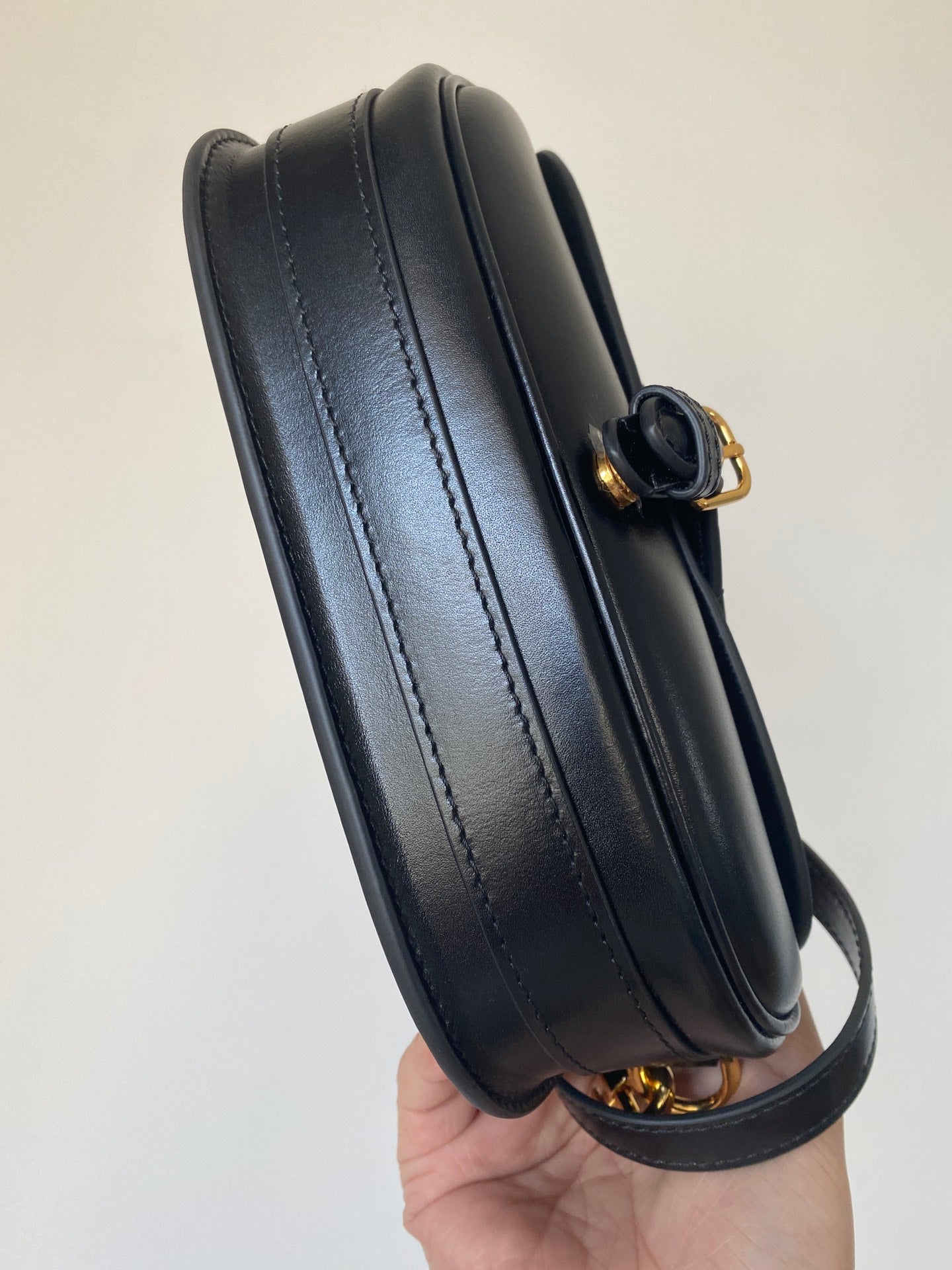 DIOR BOBBY EAST-WEST 22 BAG IN BLACK CALFSKIN