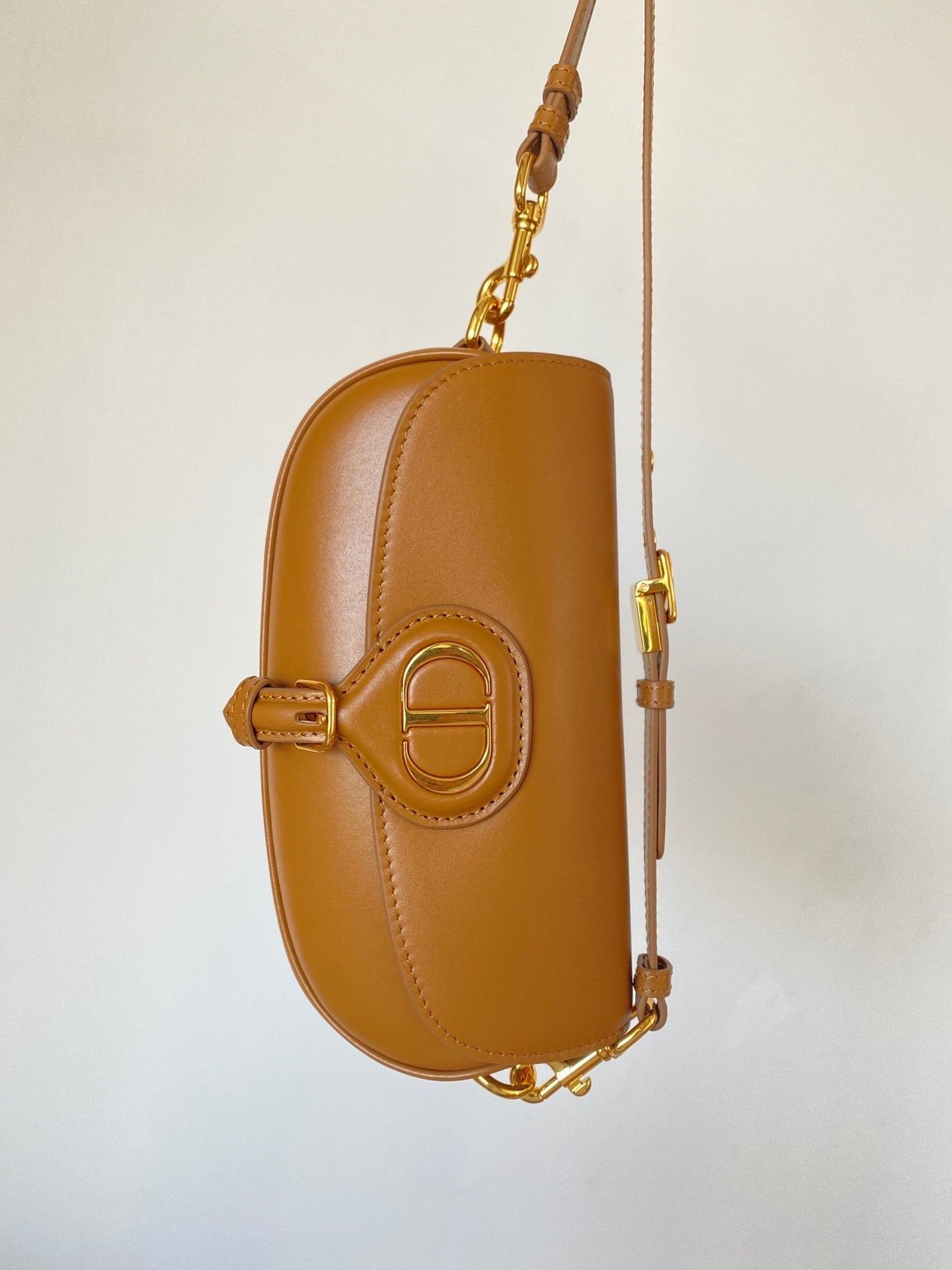 DIOR BOBBY EAST-WEST 22 BAG IN CHOCOLATE BROWN CALFSKIN