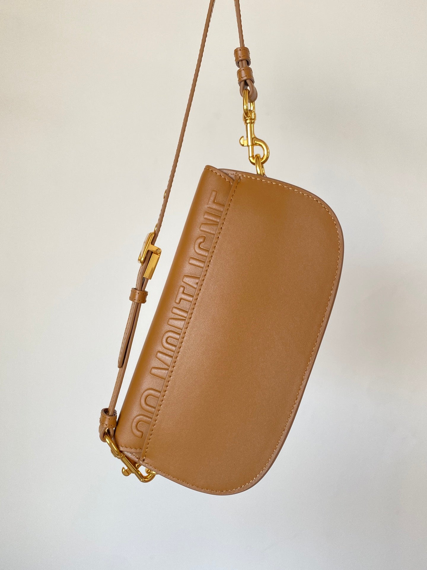 DIOR BOBBY EAST-WEST 22 BAG IN CHOCOLATE BROWN CALFSKIN